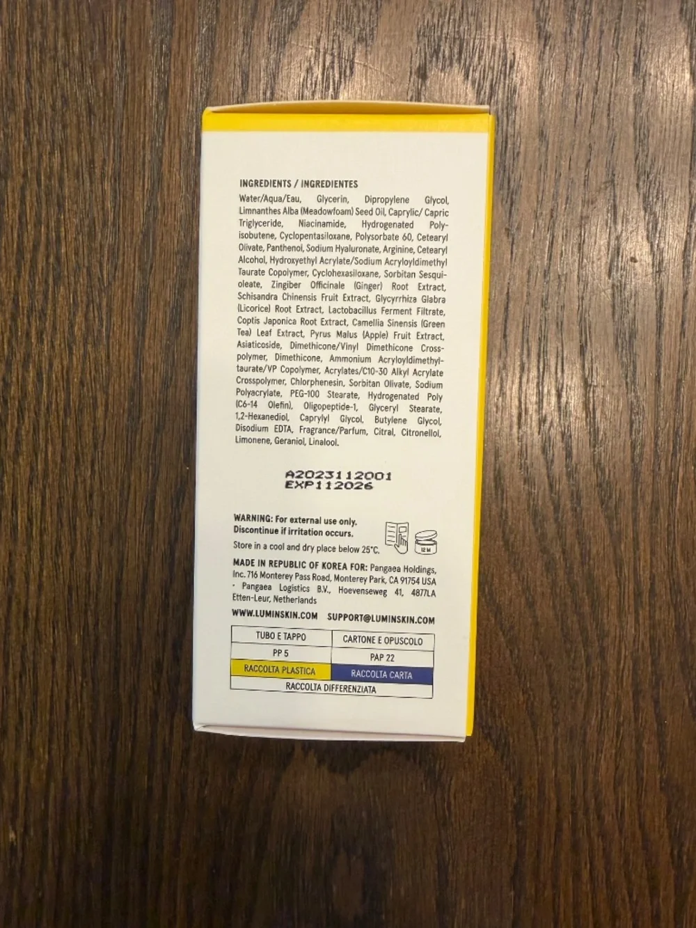 NIB - Lumin Skincare Daily Face Moisturizer for Men 1.69 fl oz (Exp 11/26)